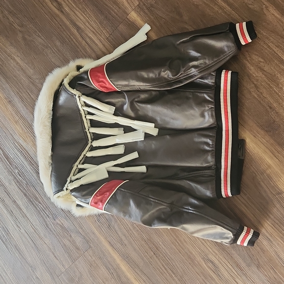 NWT Coach Dream Catcher Varsity Jacket In Dark Brown - Picture 12 of 16